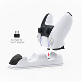 Ps5 Konsol uyumlu Hızlı Şarj Standı Led Ekran Göstergeli