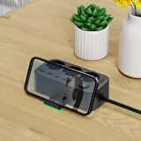 3680W Akım ve çocuk korumalı 2-USB A 2-TYPE C girişli duvar aparatlı 