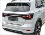 Vw T-Cross Krom Arka Tampon Üstü Koruma 2018> Paslanmaz Çelik Taşlı