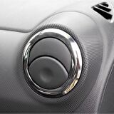 Dacia Logan Krom Havalandırma Çerçevesi 4 Prç. 2005-2012 P. Çelik