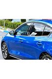 Ford Focus 4 Hb-Sedan Krom Cam Çıtası 4 Parça  2018 Ve Üzeri P.Çelik