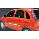 Opel Corsa C Krom Cam Çıtası 4 Prç. 2000-2007 P. Çelik