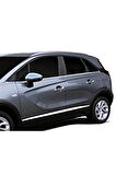 Opel Crossland X Krom Cam Çıtası 8 Prç. 2017 ve Sonrası P.Çelik