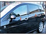 Toyota Verso Krom Cam Çıtası 4 prç. 2006 Üzeri P. Çelik
