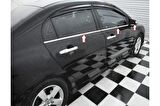 Honda Civic Krom Cam Çıtası 6 Parça 2007-2012 P.Çelik