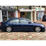 Honda Civic Krom Cam Çıtası 4 Parça 2001-2006 Paslanmaz Çelik