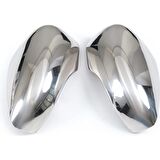 Nissan Micra Krom Ayna Kapağı 2 Parça 2016 ve üzeri Paslanmaz Çelik