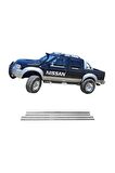 Nissan Pick Up Sky Star Krom Cam Çıtası 4 prç. 1999 Üzeri P.Çelik