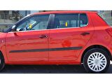 Skoda Fabia MK2 Krom Cam Çıtası 4 prç. 2008 Üzeri P. Çelik