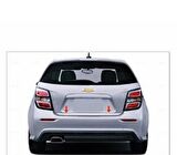 Chevrolet Aveo HB Krom Bagaj Alt Çıtası P.Çelik 2011 üzeri