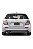 Chevrolet Aveo HB Krom Bagaj Alt Çıtası P.Çelik 2011 üzeri