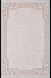 Artemis Halı Alegra 09100C Krem Bej Çizgi Desenli Bambu Halı