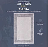 Artemis Halı Alegra 09113C Gri Krem Çizgi Desen Bambu Halı