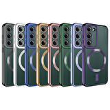 Galaxy S23 Kılıf M-safe Wireless Şarj Özellikli  Setro Silikon