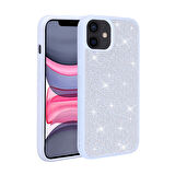Apple Uyumlu iPhone 11 Kılıf Parlak Taşlı Tasarım  Ston Kapak