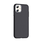Apple Uyumlu iPhone 11 Kılıf M-safe Şarj Özellikli Karbon Fiber Görünümlü  Gros Kapak