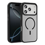 Apple Uyumlu iPhone 17 Pro Kılıf M-safe Şarj Özellikli Mat Arka Yüzey Zore Sio Kapak