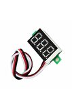 0.36 Inch Dc 4,2v-30v Dijital Voltmetre Kırmızı 3 Telli 0.36” Dc 0-30v Voltaj Besleme Güç Kaynağı