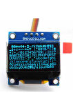 0.96 Inch Mavi Oled Lcd Modül 128x64 Pixel Iıc I2c Seri 0.96” Ekran Gösterge Ssd1306 3.3v 5v Matrix