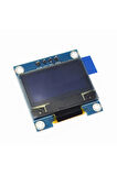0.96 Inch Mavi Oled Lcd Modül 128x64 Pixel Iıc I2c Seri 0.96” Ekran Gösterge Ssd1306 3.3v 5v Matrix