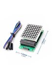 Max7219 Nokta Led Matris Modülü 8x8 Matris Ortak Katot 64 Nokta