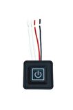 12v Silikon Anahtar 3 Modlu 3 Renk Led Gösterge Isıtıcı Dimmer