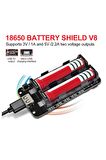 2x 18650 Pil Şarj Kartı V8 Battery Shield Lityum Li-on Powerbank