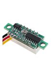 0.28 İnç Dc 0-100v Mini Dijital Voltmetre 3 Kablolu Dc Kırmızı
