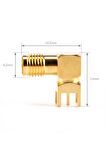 Sma Pcb Tip Soket 90 Derece Sma-kwe Gsm Gps Gprs Rf Anten Soketi