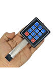4 X 3 Matrix Membran Keypad 12 Buton Tuş Takımı Keyboard Klavye Alarm Şifre Kilit Röle Kontrol