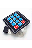 4 X 3 Matrix Membran Keypad 12 Buton Tuş Takımı Keyboard Klavye Alarm Şifre Kilit Röle Kontrol