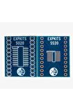 Soss20 Pcb ( So20 - Ssop20 ) Soıc20 Ssop20 To Dıp20 Çevirici Pcb