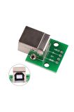 Usb Type B To Dip Çevirici Pcb Usb Haberleşme Deney Prototip 5v Usb Pinlerine Kolay Erişim Kartı