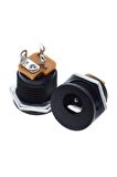 5.5x 2.1mm Plastik Dc Güç Soketi Panel Montaj Power Jack Adaptör