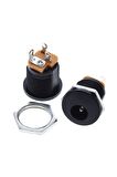 5.5x 2.1mm Plastik Dc Güç Soketi Panel Montaj Power Jack Adaptör