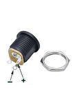 5.5x 2.1mm Plastik Dc Güç Soketi Panel Montaj Power Jack Adaptör
