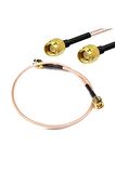 30cm Rg316 Sma Erkek - Erkek Rf Kablo 0-6ghz 50 Ohms 0.3db Esnek