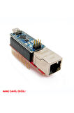 Arduino Nano 3.0 Enc28j60 Ethernet Shield Board Microchip Lan Spı Iot Internet Haberleşme