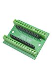 Arduino Nano 3.0 Genişleme Kartı Io Terminal Adaptör Shield Kolay Bağlantı Klemens Soketler
