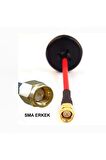 5.8ghz Sma Erkek Anten Esnek Dairesel Polarize Omni Mantar Anten Rc Fpv Drone Multicopter