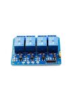 4 Kanal 12v Röle Modül -- Ac 250v 10a -- Optokuplör Izolasyon