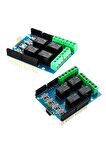Arduino 4 Kanal Röle Shield Dc 24v 3a