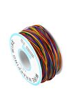 280 Metre 8 Renk 0.25mm Tel Kalınlığı 30awg Makara Atlama Kablosu
