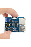 Tfu Mp3 Wav Ses Müzik Çalma Kartı 3w Amfi Micro Sd Usb Flash Okuyucu 3.5mm Ses Soketi