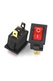 3 Pin Anahtar Ledli Kcd1 Rocker Switch Mini Buton On / Off 10a
