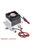 Termo Elektrik Peltier Su Sıvı Soğutucu Sistem Dc 12v 6a 60w Pc Cpu Klima Buzdolabı Buzluk Araba