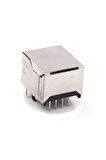 8p8c Metal Rj45 Soket Ethernet Bağlantı Soketi 8 Pin Pcb Montaj