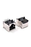 8p8c Metal Rj45 Soket Ethernet Bağlantı Soketi 8 Pin Pcb Montaj