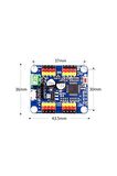 16 Kanal Pwm Servo Motor Kontrol Kartı Ttl Bluetooth Pcb