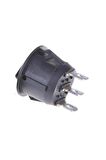 Yuvarlak 3 Pin Anahtar Rocker Switch Mini Buton Siyah 3 Durumlu